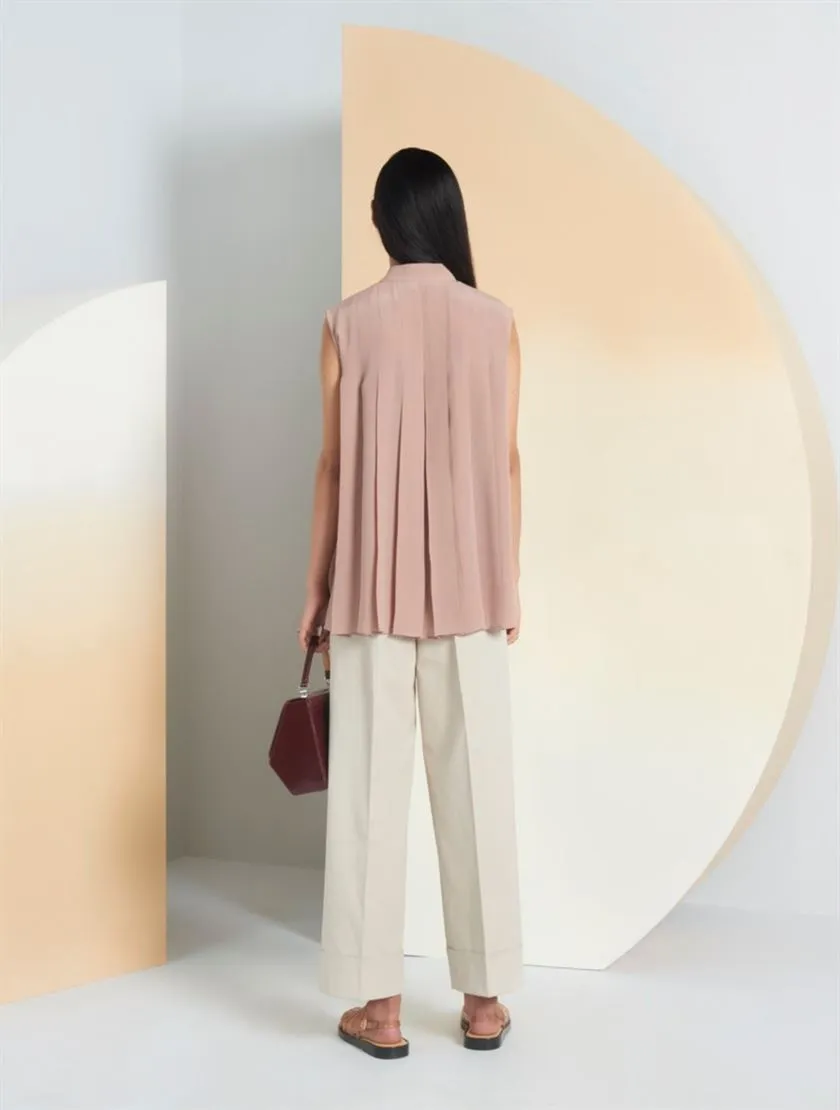 Perona   -   Womens-Bottoms-Trousers & Denims -Mel-Pwa-Ss24-511-24-Beige
