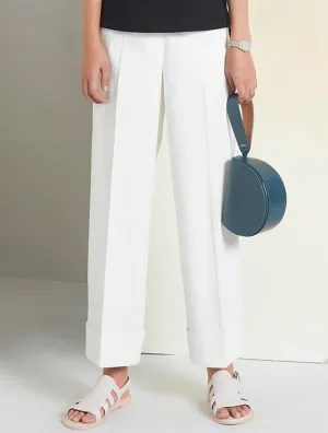 Perona   -   Womens-Bottoms-Trousers & Denims -Mel-Pwa-Ss24-511-24-White