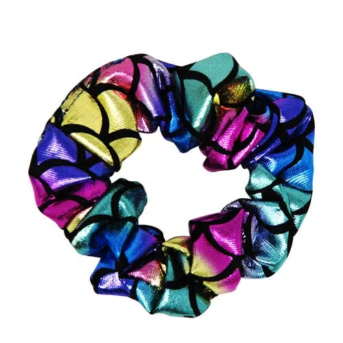 Pink Poppy Shimmering Mini Scrunchie - 3 Colors Available