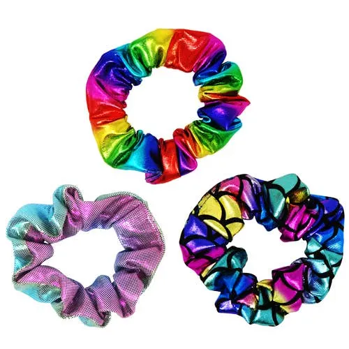 Pink Poppy Shimmering Mini Scrunchie - 3 Colors Available