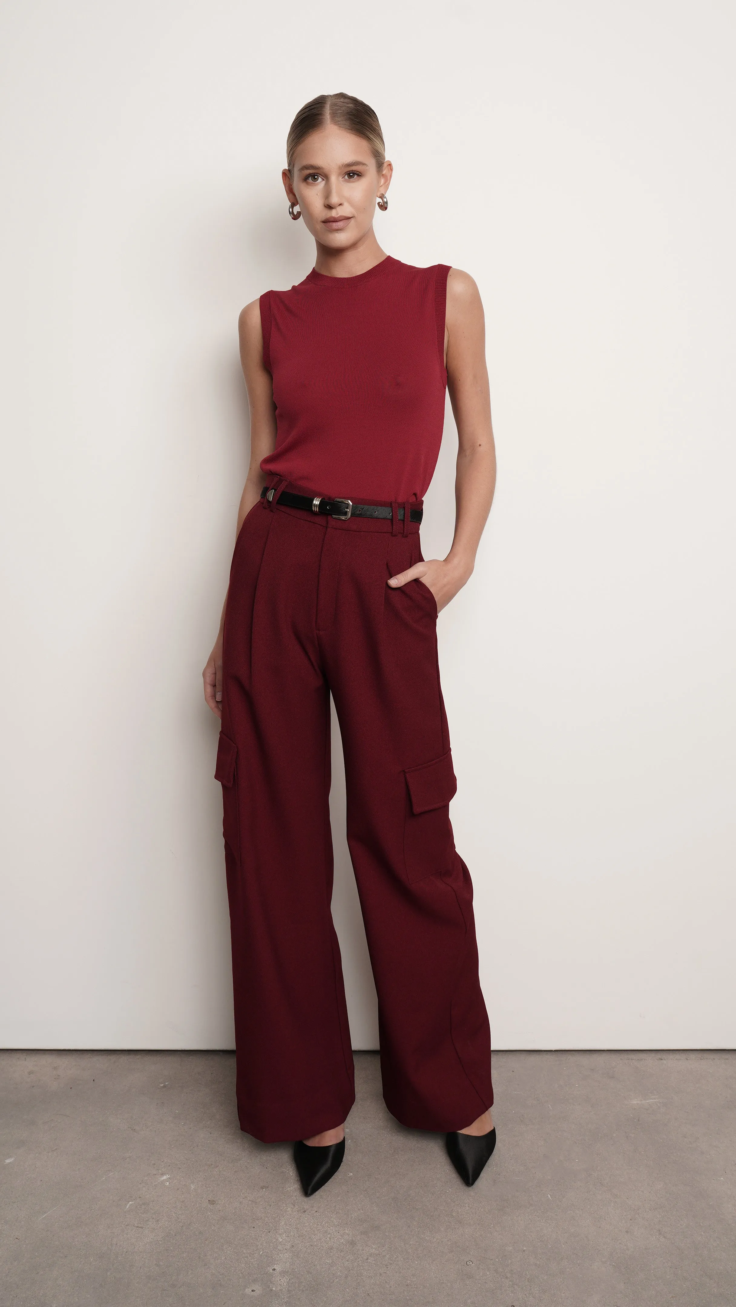 Piper Pant- Burgundy