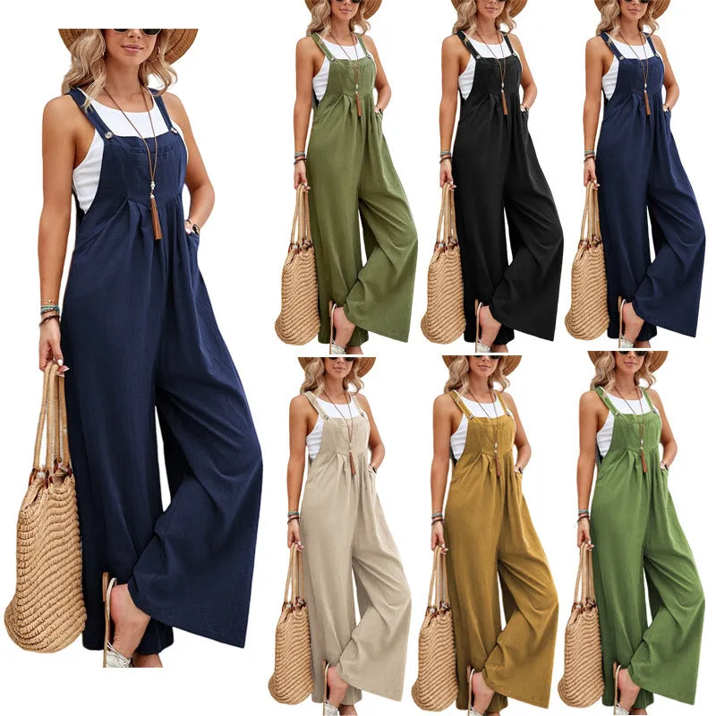Plus-size casual suspenders in solid colors S-240201-32