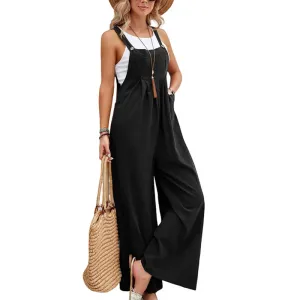 Plus-size casual suspenders in solid colors S-240201-32