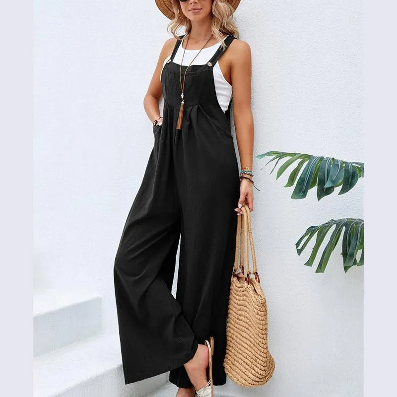 Plus-size casual suspenders in solid colors S-240201-32