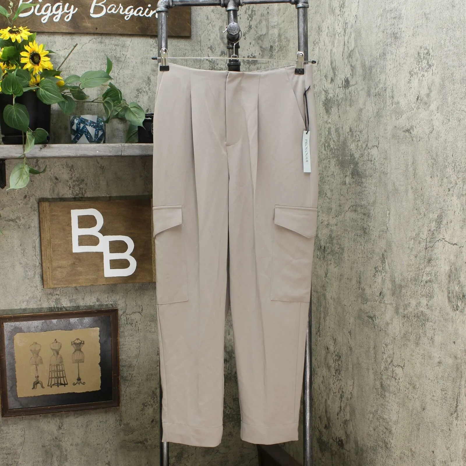 Prologue Women's Mid-Rise Ankle Length Cargo Pants