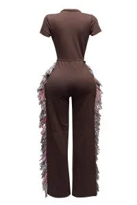 "Fire" Wide Leg Jumpsuit