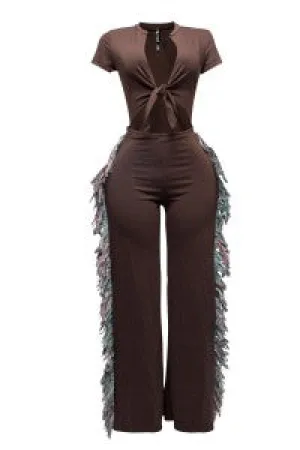 "Fire" Wide Leg Jumpsuit