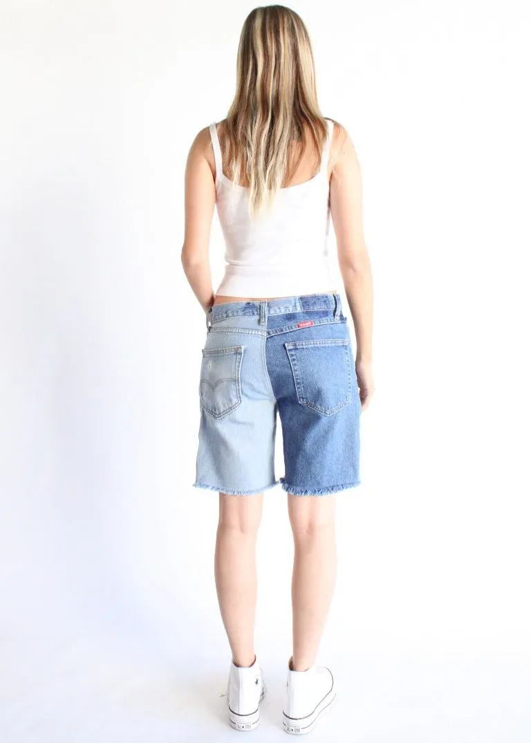 RCYCLD Two Tone Denim Short