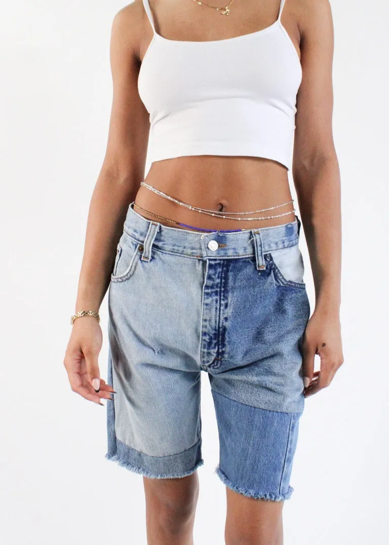 RCYCLD Two Tone Denim Short