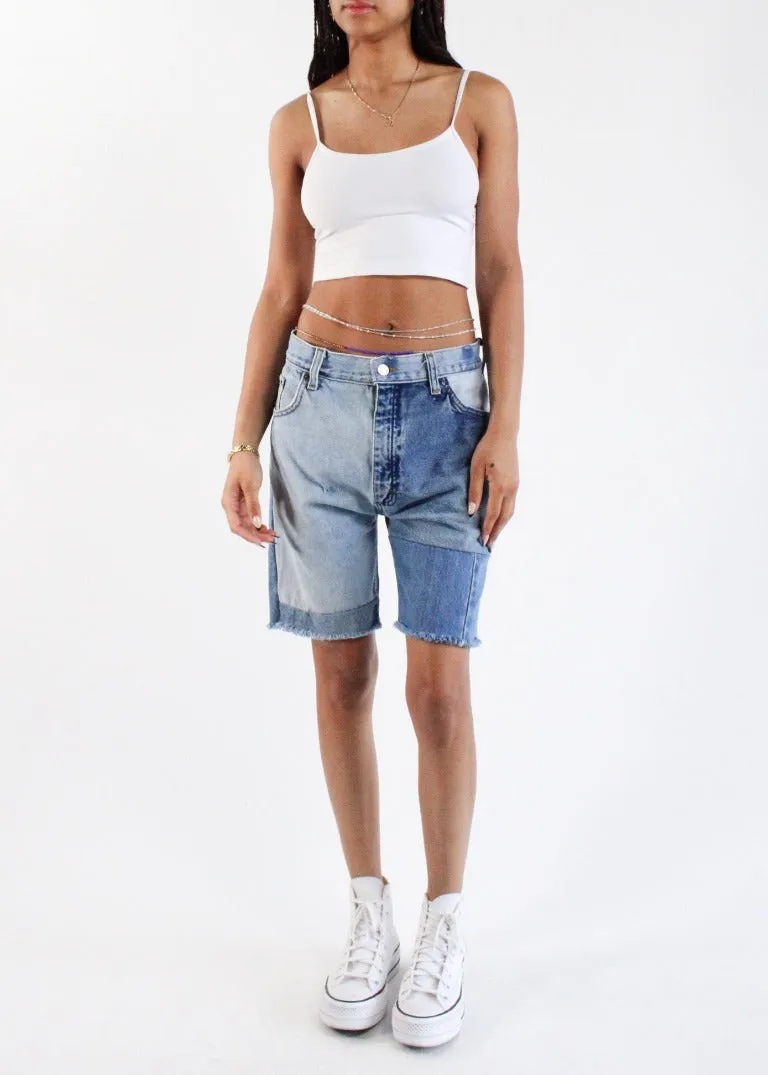 RCYCLD Two Tone Denim Short