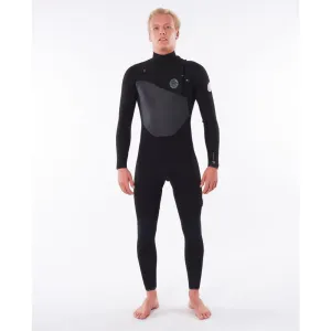 RIP CURL FLASHBOMB 4/3 CHEST ZIP BLACK