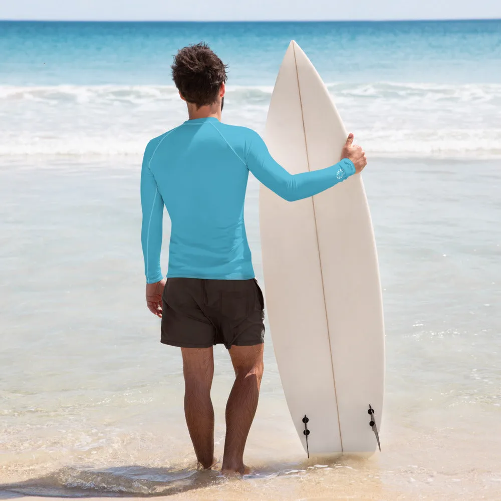 RocketSurf Men's Rash Guard - Light Blue