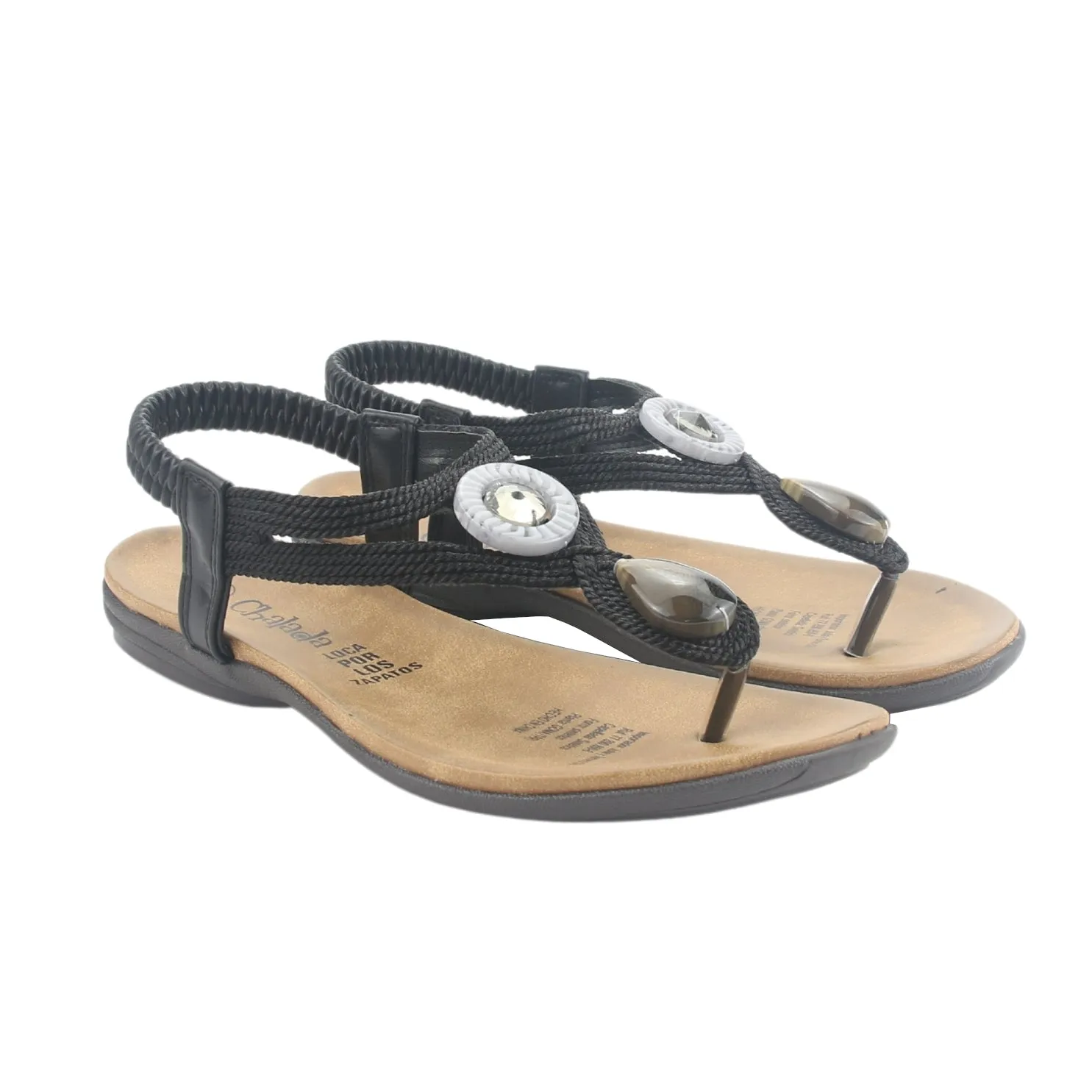 Sandalia Chalada Mujer Anatomic78 Negro Casual