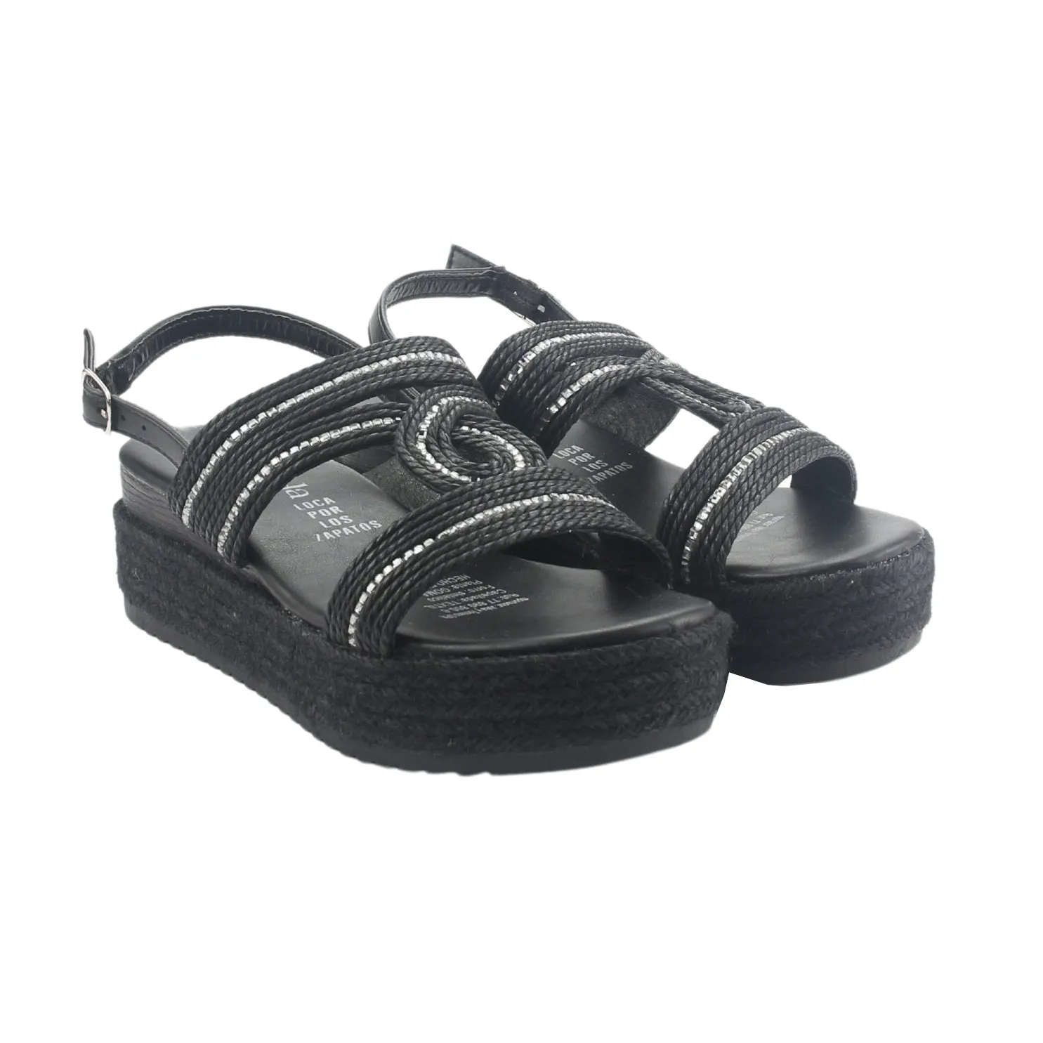 Sandalia Chalada Mujer Cuna-1 Negro Casual