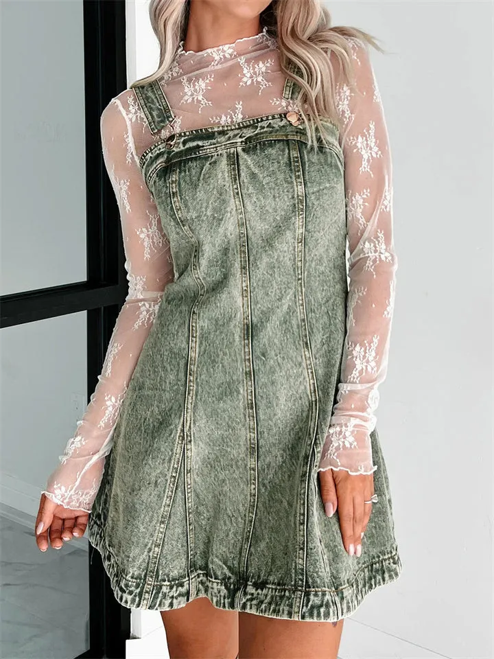 Sexy Hot Mini Denim Dress for Women
