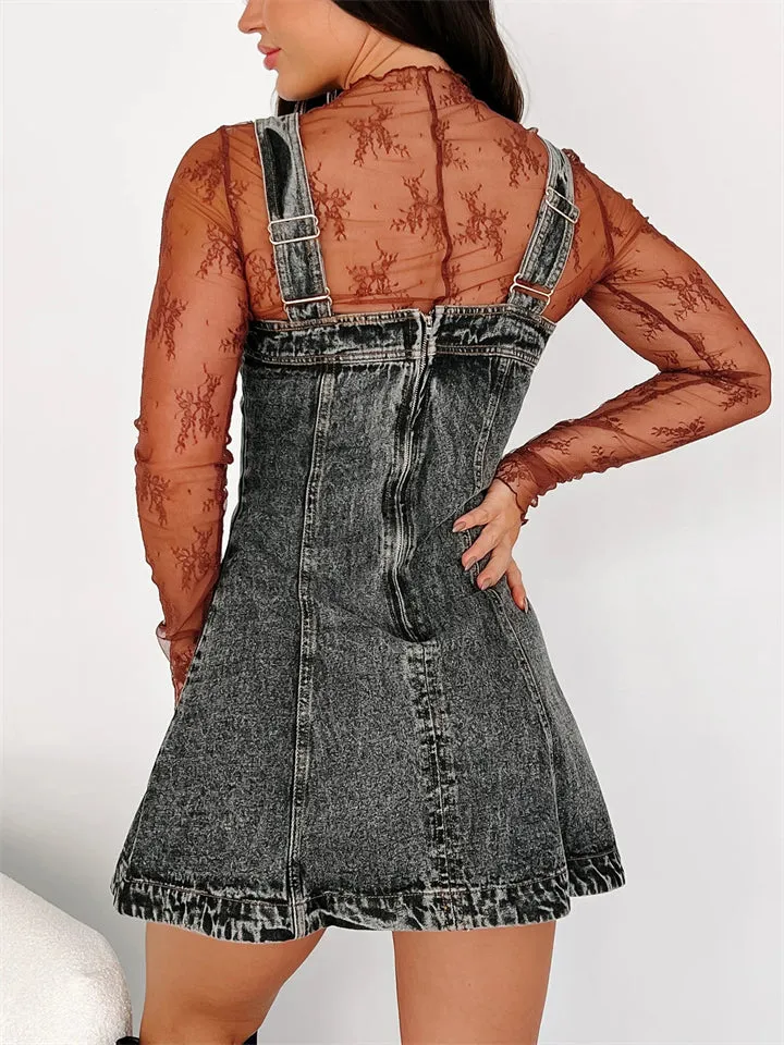 Sexy Hot Mini Denim Dress for Women