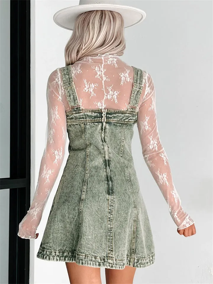 Sexy Hot Mini Denim Dress for Women
