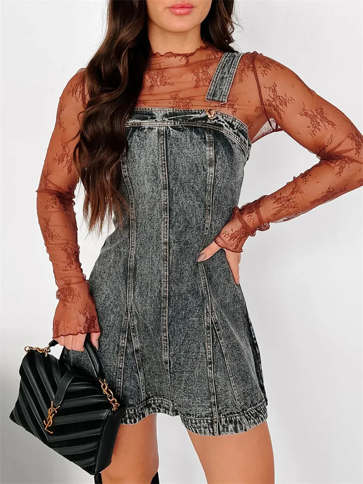 Sexy Hot Mini Denim Dress for Women