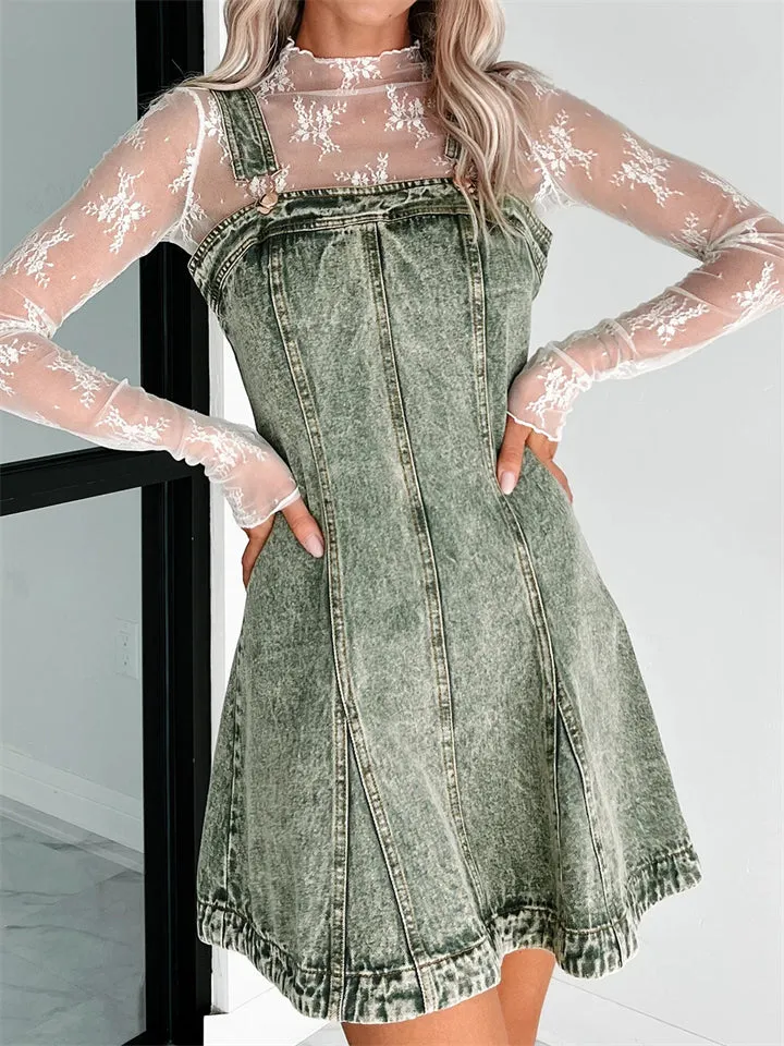 Sexy Hot Mini Denim Dress for Women