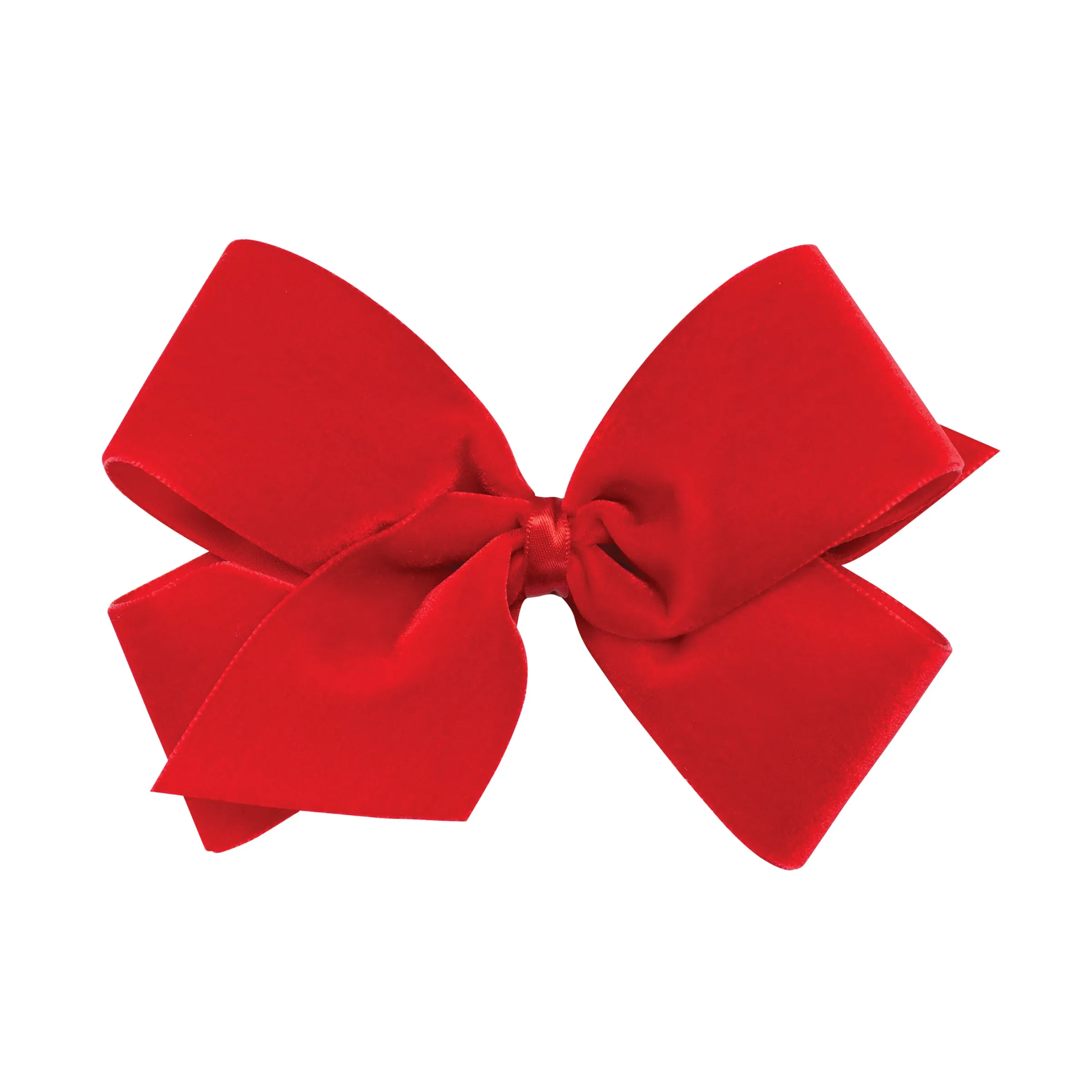 Small King Classic Velvet Hair Bow on Clippie