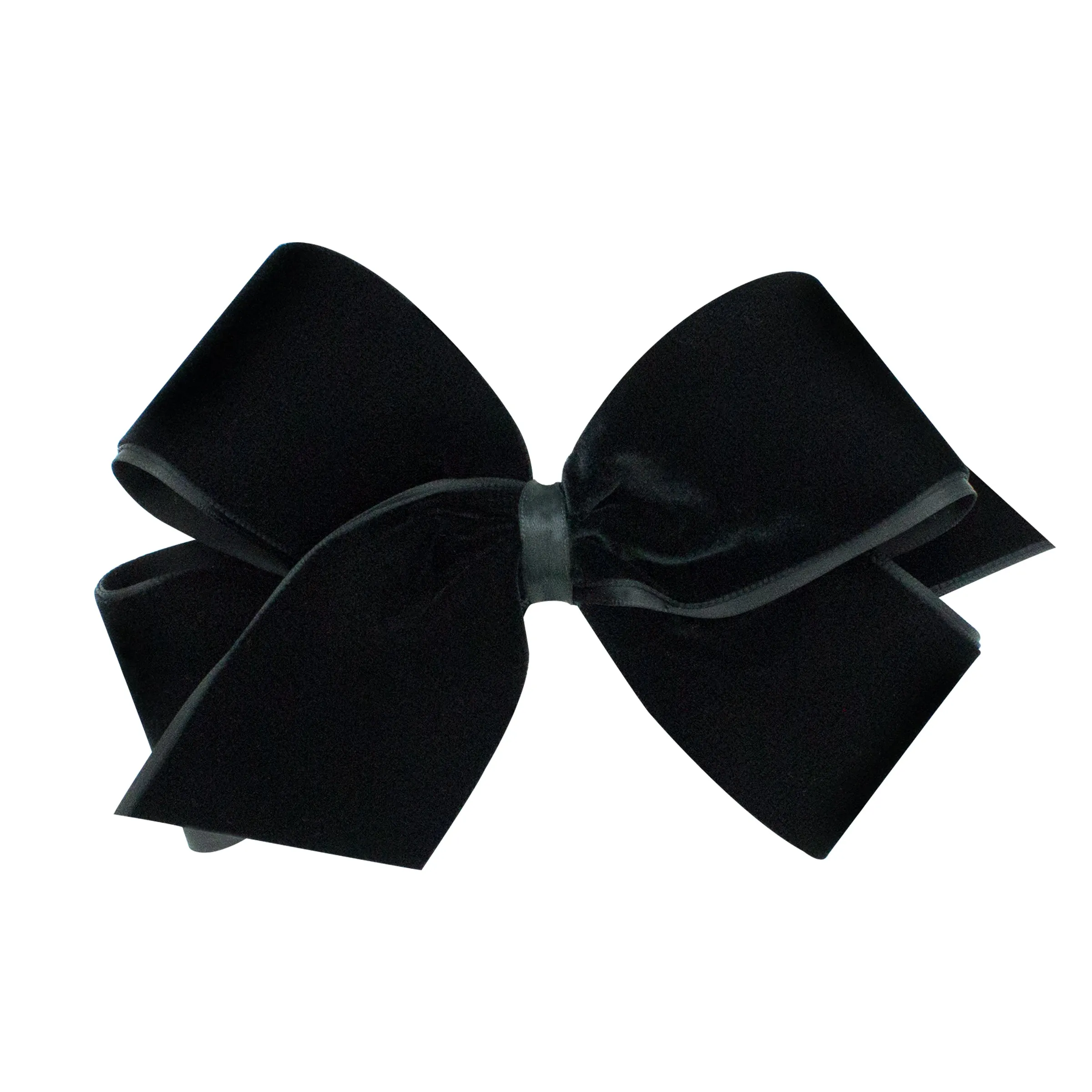 Small King Classic Velvet Hair Bow on Clippie