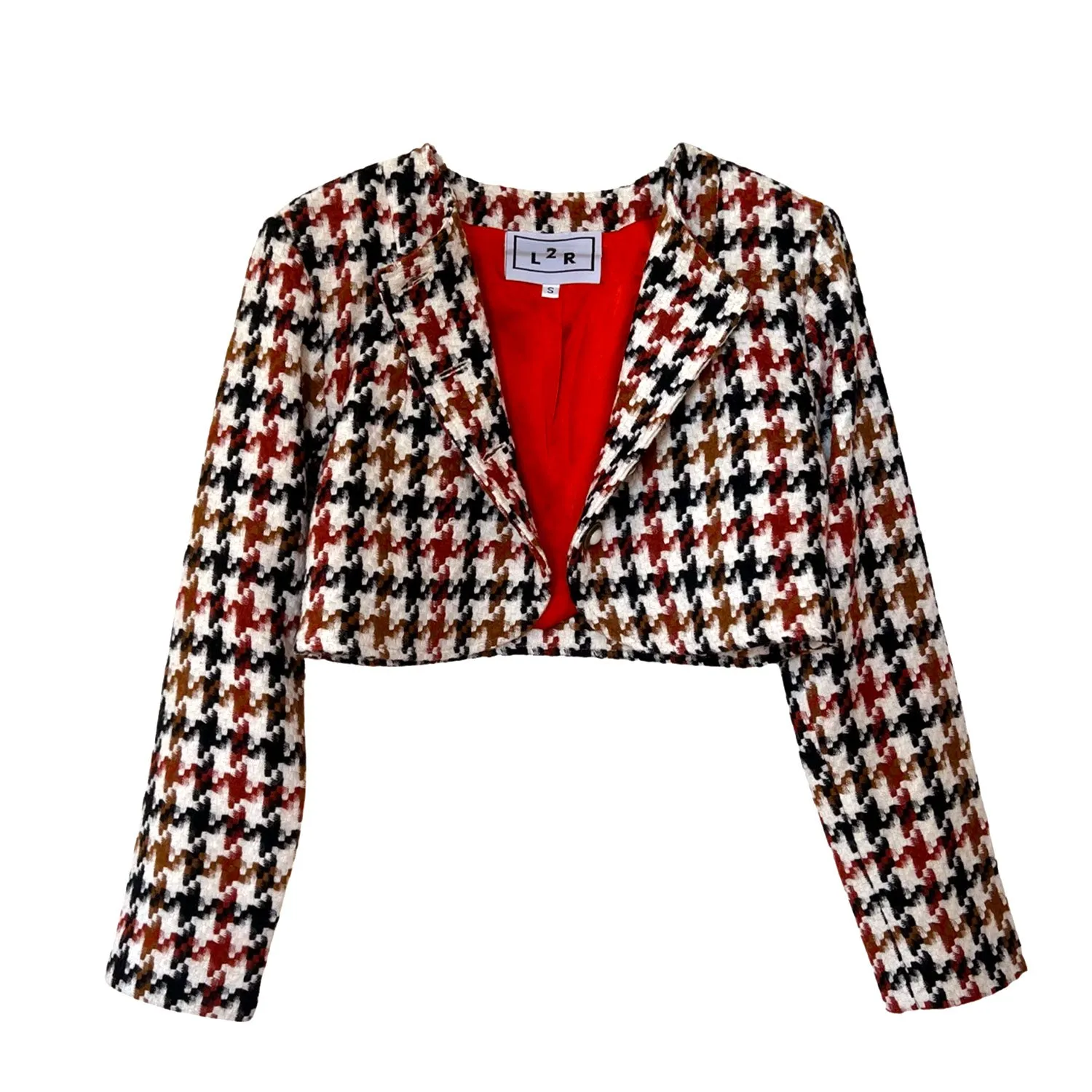 Spencer Jacket in Brown and White