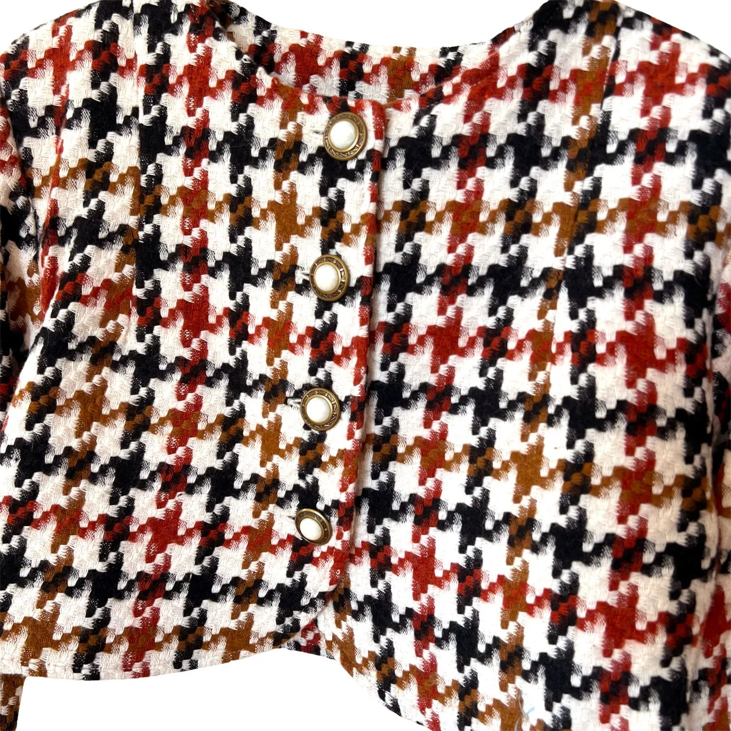 Spencer Jacket in Brown and White
