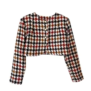 Spencer Jacket in Brown and White