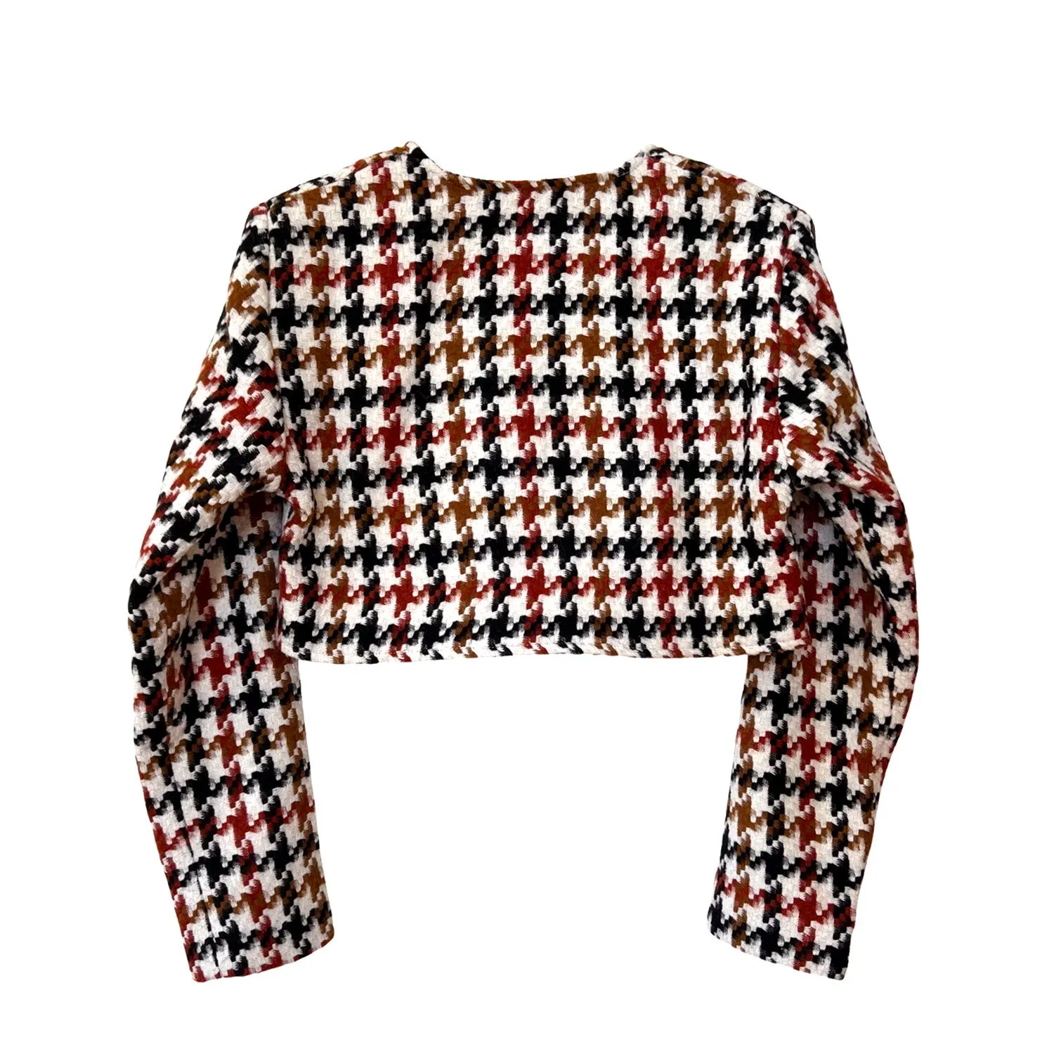 Spencer Jacket in Brown and White