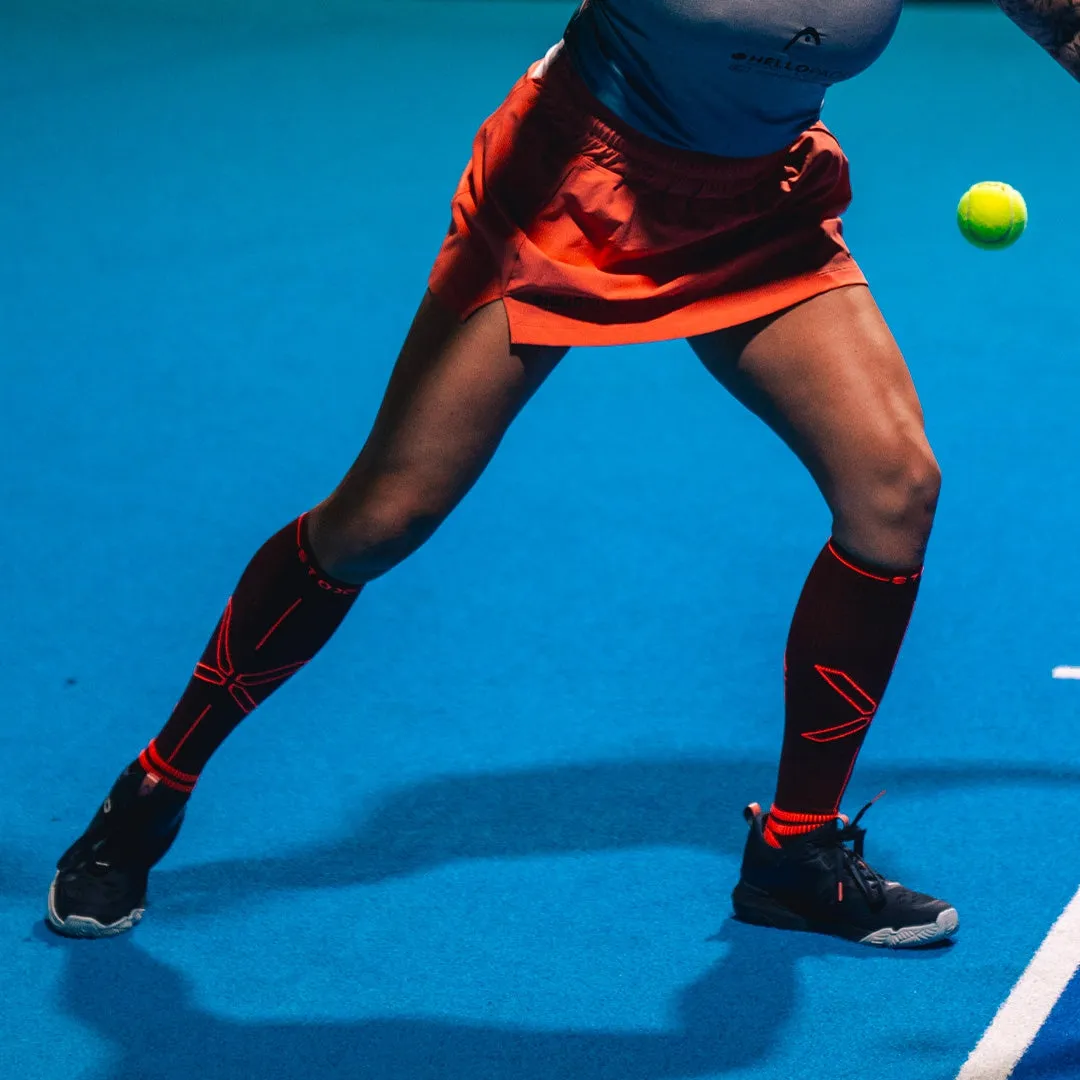Sports Socks Women 2024 | Bordeaux / Orange