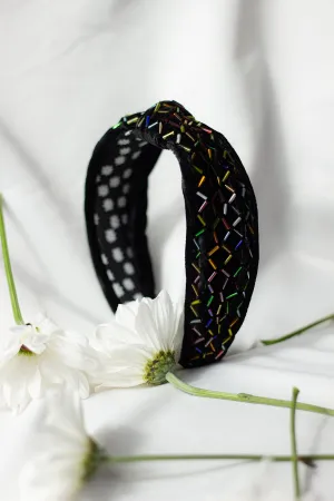 Sprinkle Beaded Twist Knot Headband