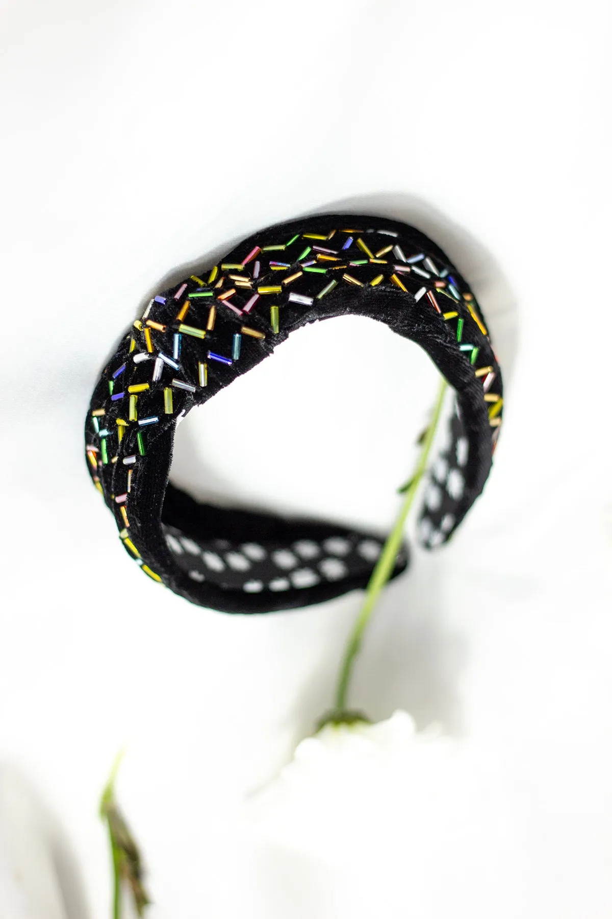 Sprinkle Beaded Twist Knot Headband