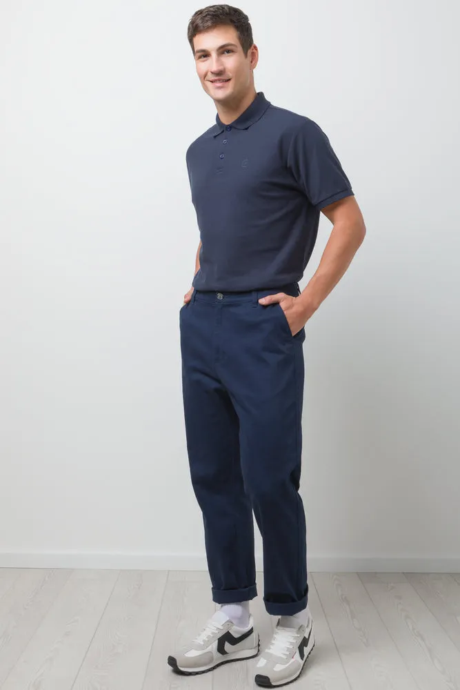 Straight Leg Chino Pants Navy