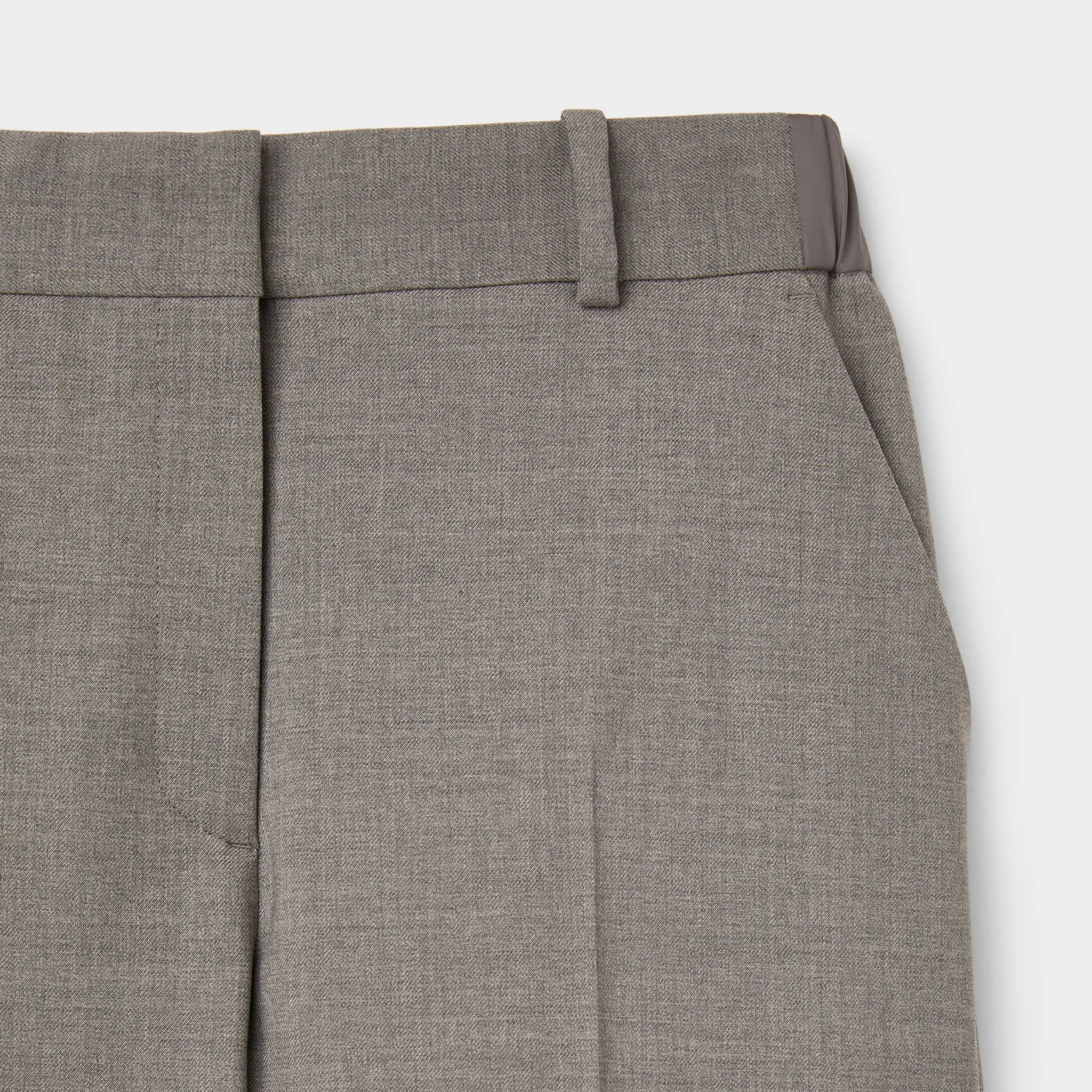 Straight Leg Wool Tech Trouser