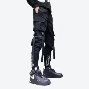 Streetwear Strap Detail Cargo Pants