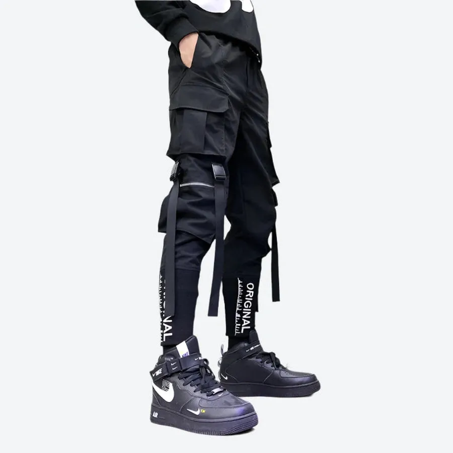 Streetwear Strap Detail Cargo Pants