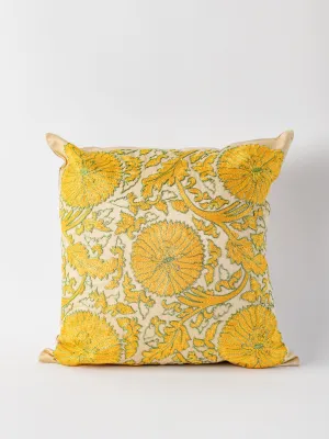 Suzani Golden Glow Pillow Cover
