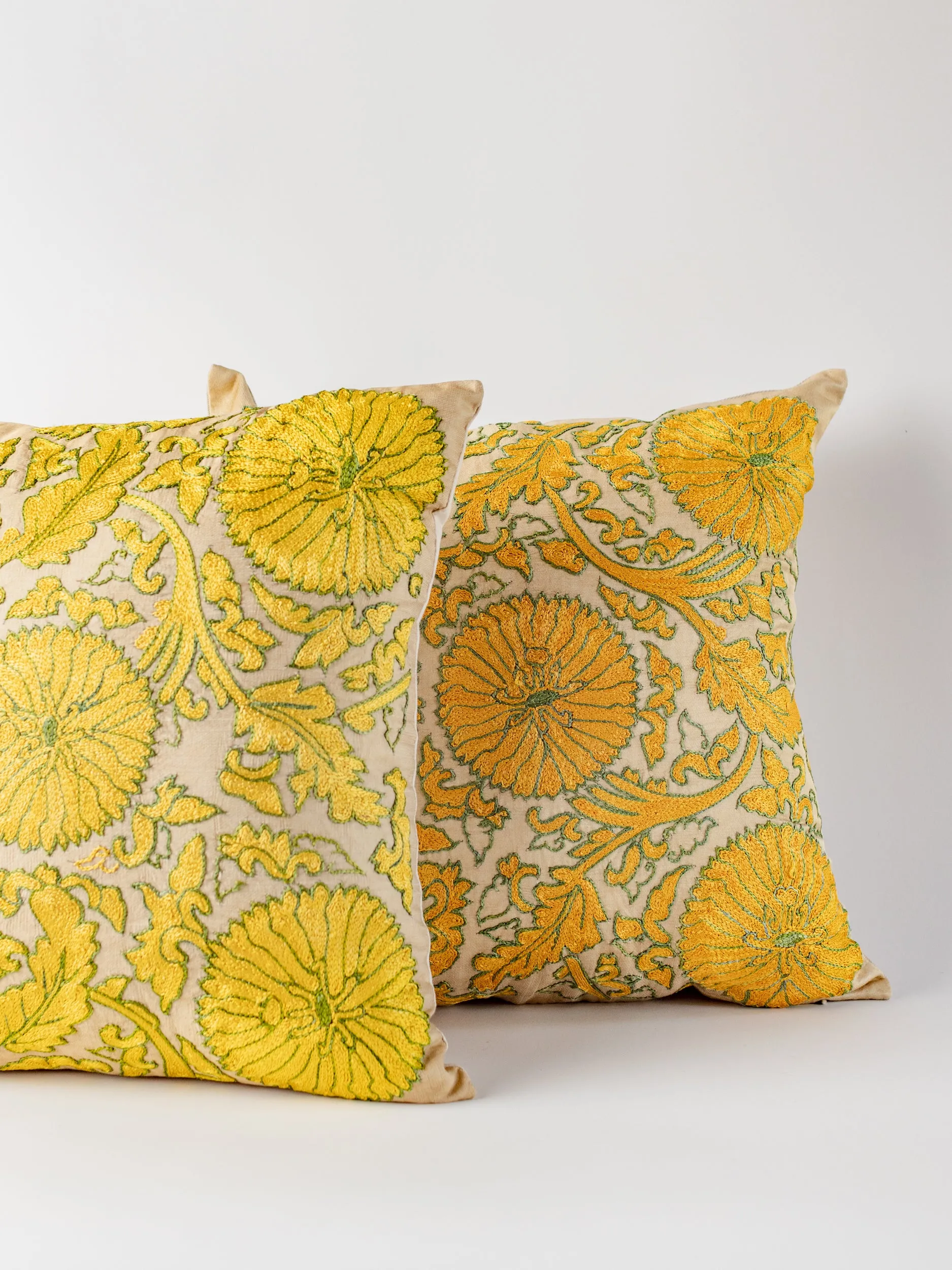 Suzani Golden Glow Pillow Cover