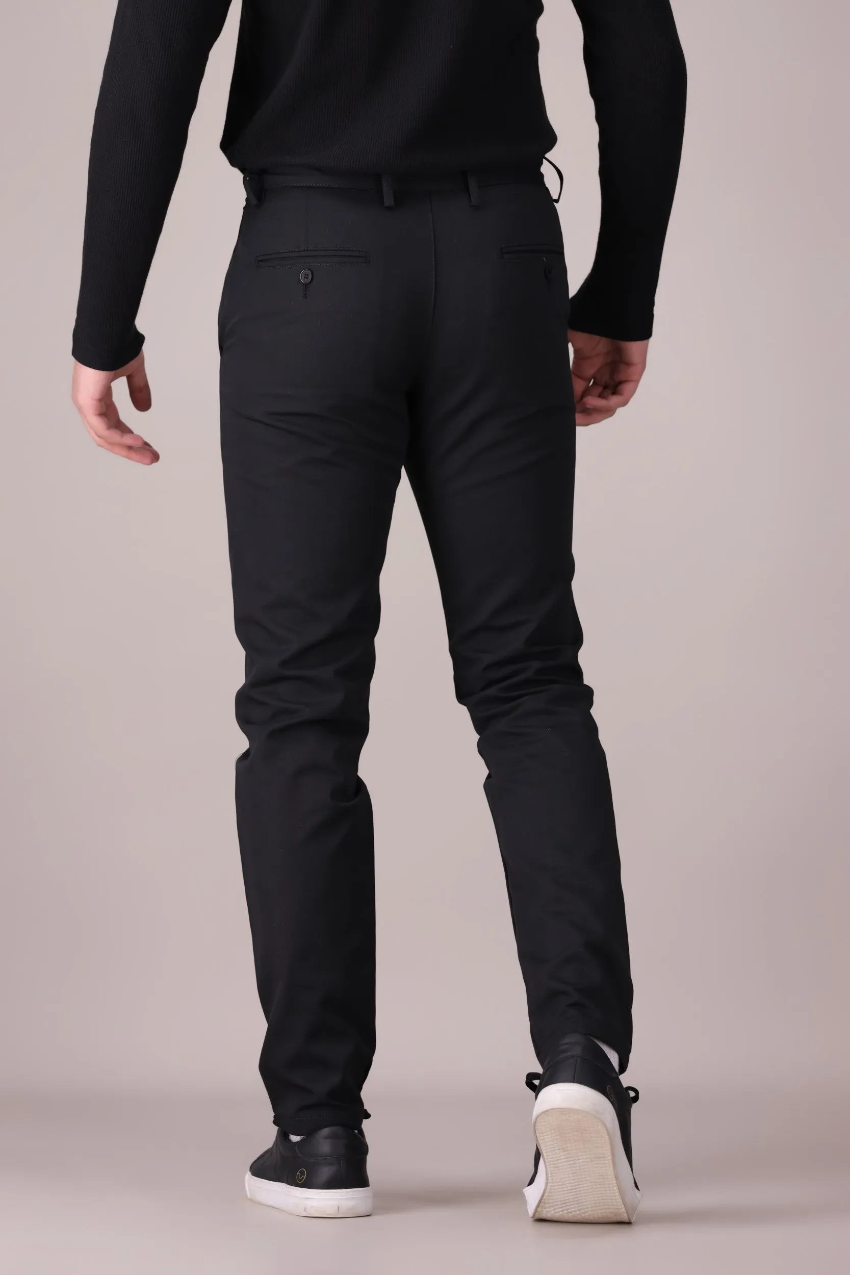 TAPPERED FIT COTTON PANTS