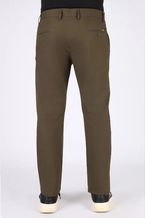 TEXTURED SLIM FIT CHINO PANTS