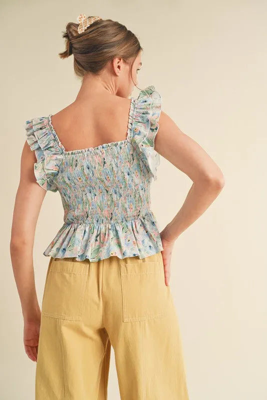 The Alana Floral Sleeveless Blouse