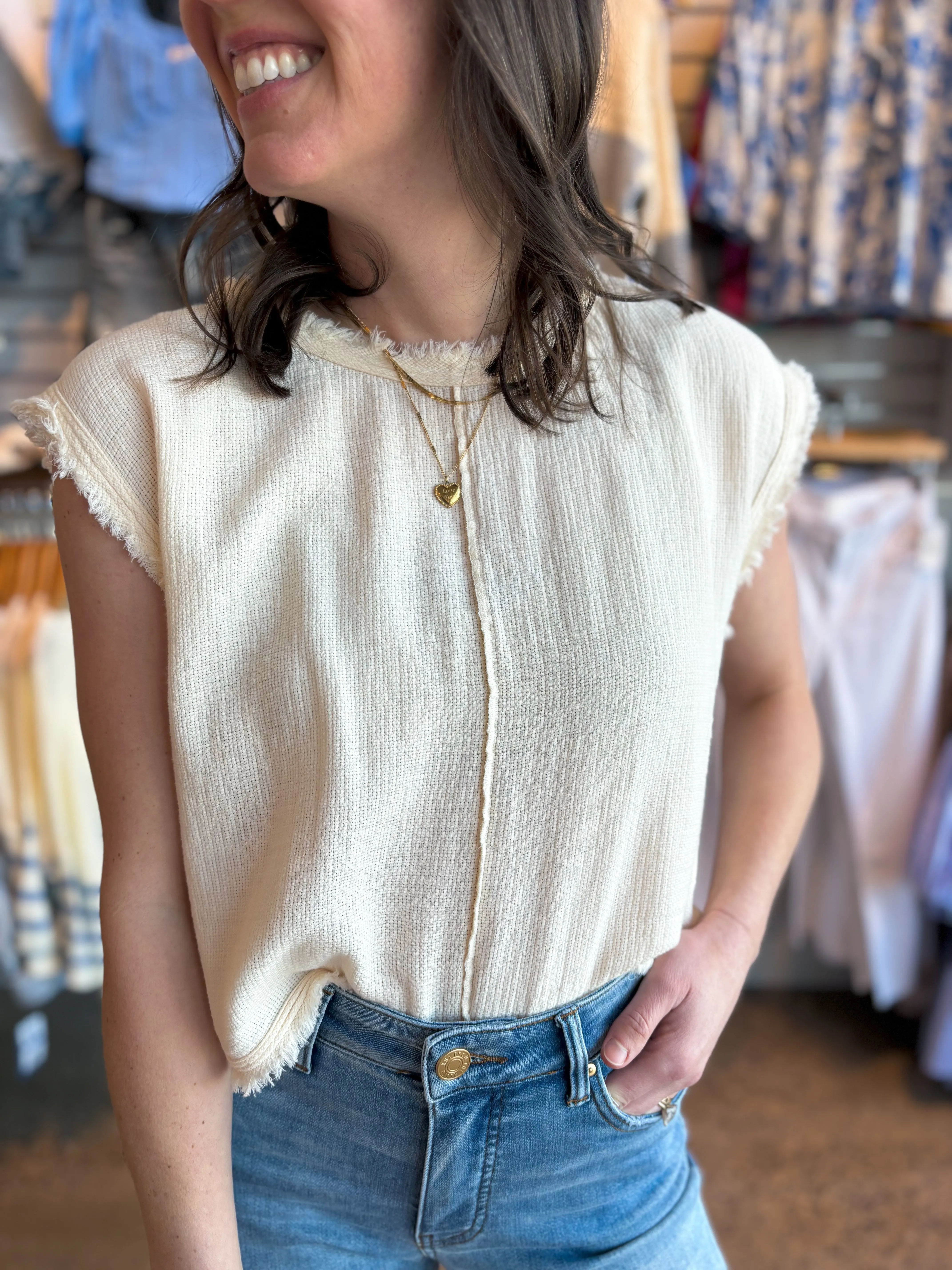 The Jaden Cap Sleeve Top