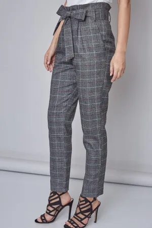 Tied Paperbag Waist Pants