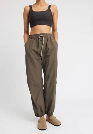 Track Loose Pants Palma - dark brown