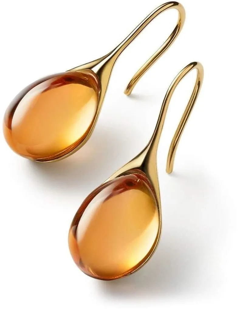 Trendy Finest Earrings with Natural Stone