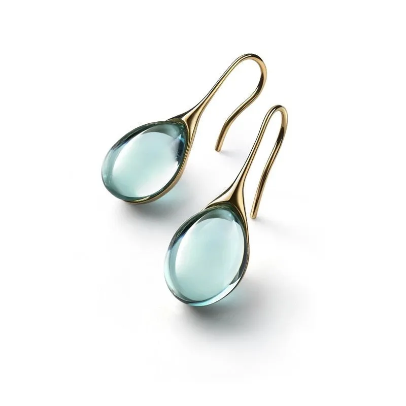 Trendy Finest Earrings with Natural Stone