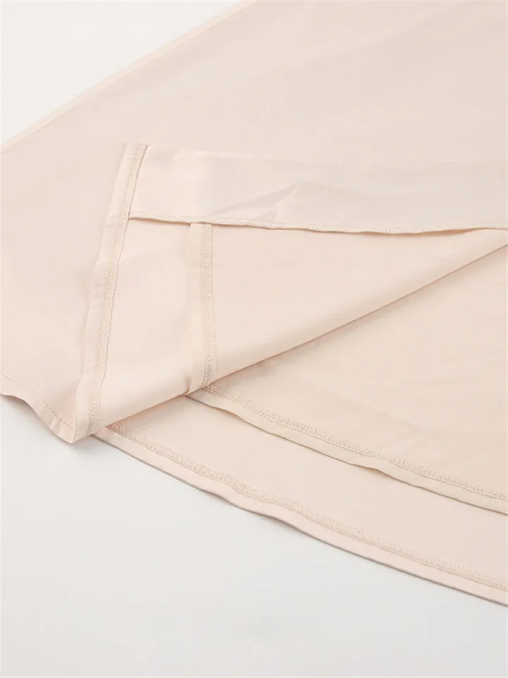 V-Neck Single Breasted High Waist Long Dress