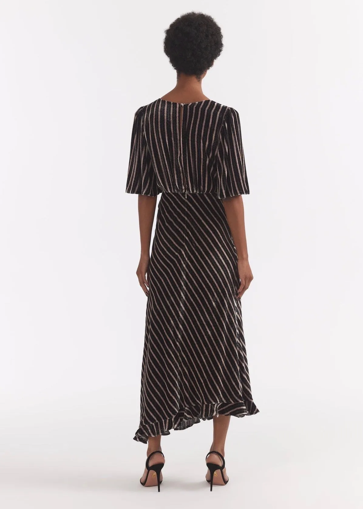 Vida Velvet Dress (Pothos Noir)