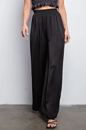 Wilma Wide Leg Satin Pants