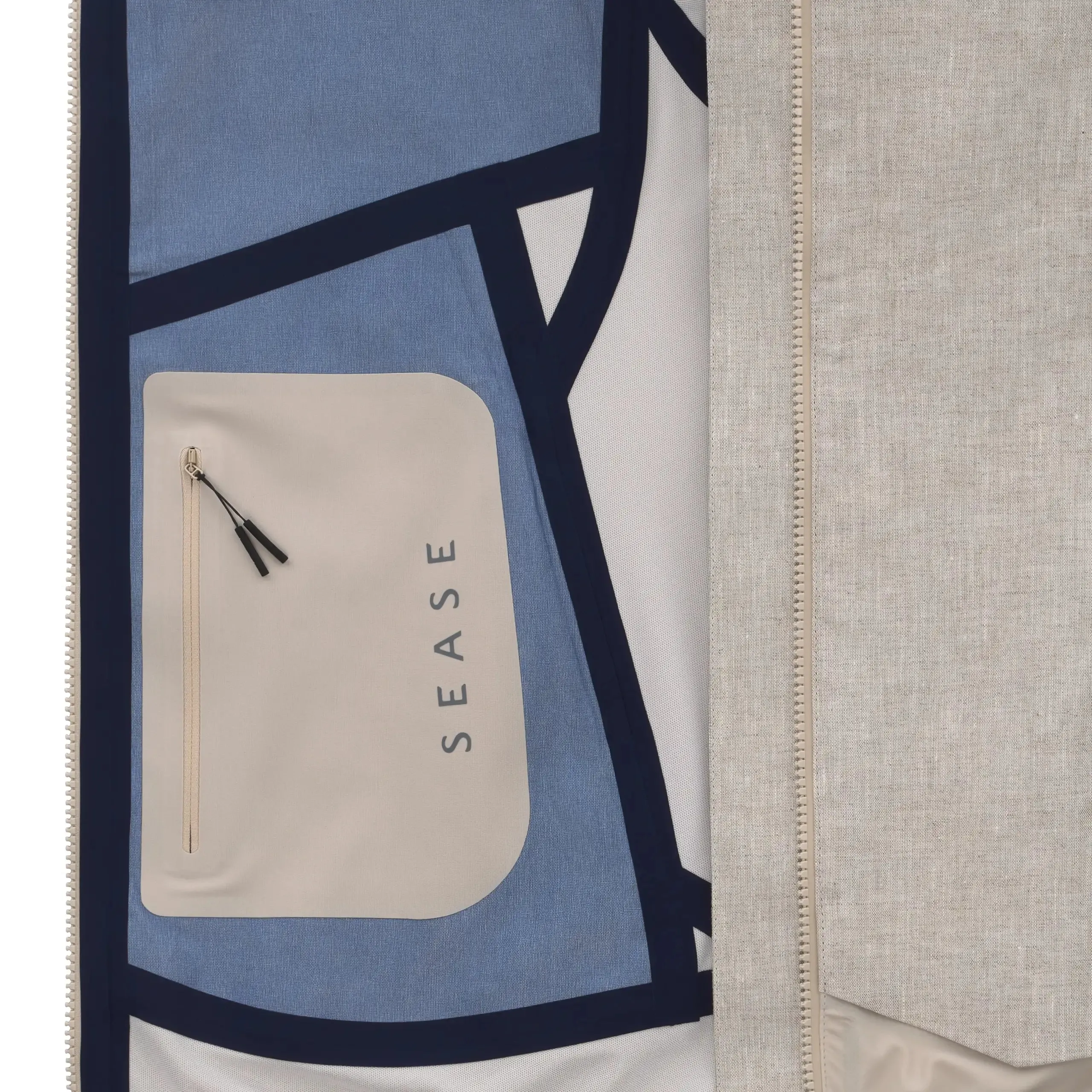 Wind Seeker Linen Laminated Shell Jacket - Beige